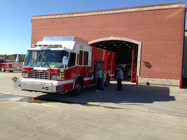 Squad 400 during final inspection trip - Ferrara Fire Apparatus - 3/11/13